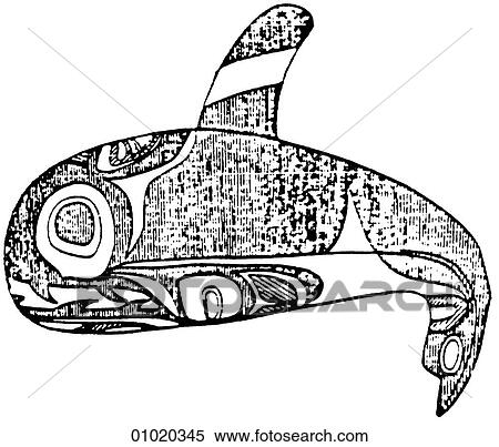 Signs & Symbols - line art Pacific Canada From a Haida carving of a whale. The Haida are one of the aboriginal tribes of the Pacific North West and today inhabit an area to the North and West of Vancouver, Canada, especially the Queen Charlotte Islands. View Large Illustration Stock Illustration - Signs & Symbols - line art Pacific Canada From a Haida carving of a whale. The Haida are one of the aboriginal tribes of the Pacific North West and today inhabit an area to the North and West of Vancouver, Canada, especially the Queen Charlotte Islands.. Fotosearch