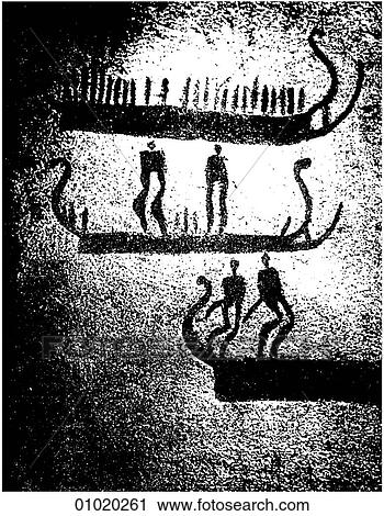 Signs & Symbols - line art Scandinavia Pre-historic rock engraving from Sweden View Large Illustration Clip Art - Signs & Symbols - line art Scandinavia Pre-historic rock engraving from Sweden. Fotosearch