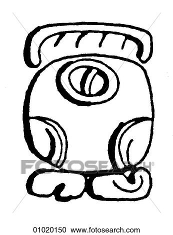 Clipart - Signs & Symbols - line art Symbols representing the months in the Mayan calendar. Although the Maya had formed agricultural communities as early as 1500 BC, the classic period of their civilization began in AD 200 and lasted until AD 900. They cultivate. Fotosearch