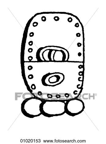Drawing - Signs & Symbols - line art Symbols representing the months in the Mayan calendar. Although the Maya had formed agricultural communities as early as 1500 BC, the classic period of their civilization began in AD 200 and lasted until AD 900. They cultivate. Fotosearch