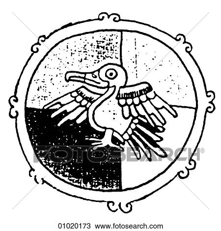 Drawing - Signs & Symbols - line art Symbols representing the months in the Mayan calendar. Although the Maya had formed agricultural communities as early as 1500 BC, the classic period of their civilization began in AD 200 and lasted until AD 900. They cultivate. Fotosearch