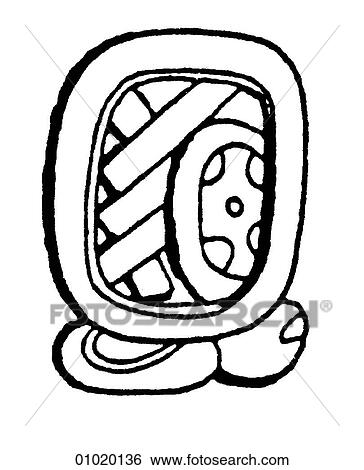 Stock Illustration - Signs & Symbols - line art Symbols representing the months in the Mayan calendar. Although the Maya had formed agricultural communities as early as 1500 BC, the classic period of their civilization began in AD 200 and lasted until AD 900. They cultivate. Fotosearch