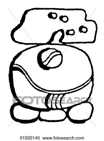 Stock Illustration - Signs & Symbols - line art Symbols representing the months in the Mayan calendar. Although the Maya had formed agricultural communities as early as 1500 BC, the classic period of their civilization began in AD 200 and lasted until AD 900. They cultivate. Fotosearch