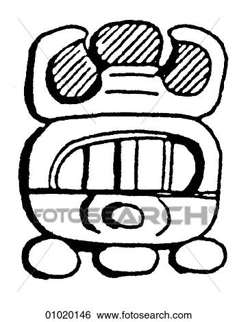 Stock Illustration - Signs & Symbols - line art Symbols representing the months in the Mayan calendar. Although the Maya had formed agricultural communities as early as 1500 BC, the classic period of their civilization began in AD 200 and lasted until AD 900. They cultivate. Fotosearch