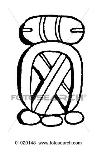 Stock Illustration - Signs & Symbols - line art Symbols representing the months in the Mayan calendar. Although the Maya had formed agricultural communities as early as 1500 BC, the classic period of their civilization began in AD 200 and lasted until AD 900. They cultivate. Fotosearch