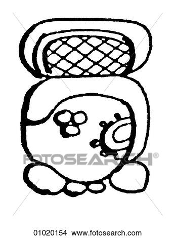 Stock Illustration - Signs & Symbols - line art Symbols representing the months in the Mayan calendar. Although the Maya had formed agricultural communities as early as 1500 BC, the classic period of their civilization began in AD 200 and lasted until AD 900. They cultivate. Fotosearch