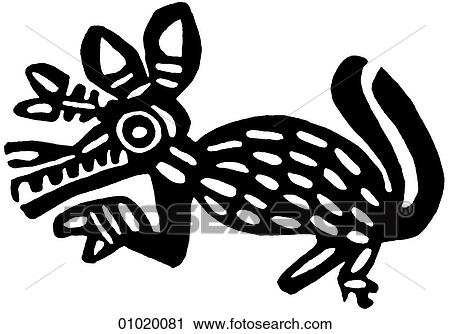 Signs & Symbols - line art The Americas Deer from Zempoala, Mexico View Large Illustration Clip Art - Signs & Symbols - line art The Americas Deer from Zempoala, Mexico. Fotosearch