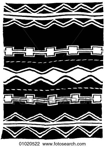 Drawing - Signs & Symbols - line art The Americas Hopi blanket. The Hopi are Pueblo Indians who live in northeastern Arizona. Hopi legend holds that their ancestors climbed upwards through sacred caves called kivas, before reaching their present location.. Fotosearch