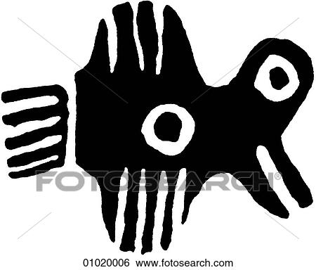 Stock Illustration - Signs & Symbols - line art The Americas Bird motif from Veracruz, Guerrero, Cuautitlan and western Mexico.. Fotosearch