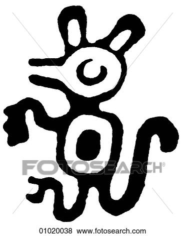 Signs & Symbols - line art The Americas Baby monkey from western Mexico. View Large Illustration Stock Illustration - Signs & Symbols - line art The Americas Baby monkey from western Mexico.. Fotosearch