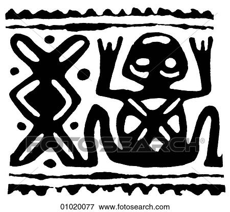 Stock Illustration - Signs & Symbols - line art The Americas Mexican frog motifs originating from Zempoala, Huastec, Veracruz, Michoacan and Tlatilco.. Fotosearch