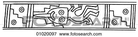 Signs & Symbols - line art The Americas View Large Illustration Stock Illustration - Signs & Symbols - line art The Americas. Fotosearch