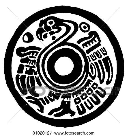 Signs & Symbols - line art The Americas Turkey-like bird, probably a buzzard, used to decorate Mexican pottery prior to European colonization. View Large Illustration Stock Illustration - Signs & Symbols - line art The Americas Turkey-like bird, probably a buzzard, used to decorate Mexican pottery prior to European colonization.. Fotosearch