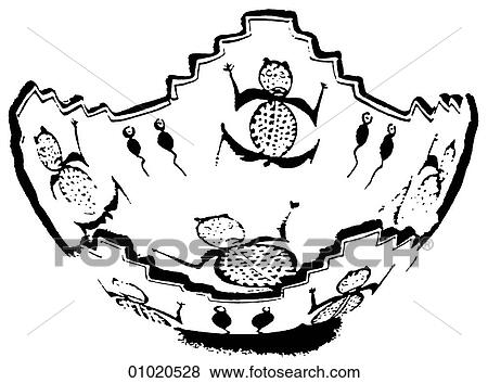 Signs & Symbols - line art The Americas Zuni bowl Pueblo Indians in central New Mexico whose towns were thought to be the legendary Seven Cities of Cibola, center of the "Golden Empire" sought by Coronado and other explorers. View Large Illustration Stock Illustration - Signs & Symbols - line art The Americas Zuni bowl Pueblo Indians in central New Mexico whose towns were thought to be the legendary Seven Cities of Cibola, center of the "Golden Empire" sought by Coronado and other explorers.. Fotosearch