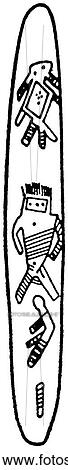 Clip Art - Signs & Symbols - line art The Pacific Sacred objects carved with motifs of special significance. North Australia.. Fotosearch