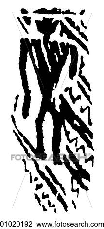 Drawing - Signs & Symbols - line art The Pacific Silhouette engraved on a Fijian war club. Fiji is part of the Melanesian island group, approximately 1300 miles north of New Zealand. The first European to visit the islands was the Dutch navigator Abel Tasman (for. Fotosearch