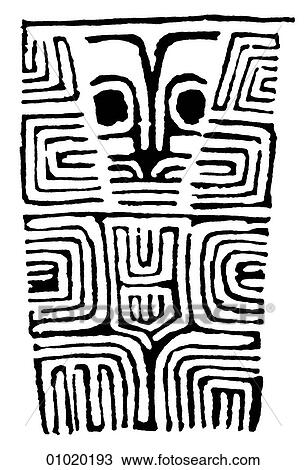Signs & Symbols - line art The Pacific - Marquesas Islands Engraved marking on a Marquesas bowl. These islands lie 740 miles northeast of Tahiti. The French artist Paul Gaugin (whose most celebrated works depicted the inhabitants of these islands), is b View Large Illustration Drawing - Signs & Symbols - line art The Pacific - Marquesas Islands Engraved marking on a Marquesas bowl. These islands lie 740 miles northeast of Tahiti. The French artist Paul Gaugin (whose most celebrated works depicted the inhabitants of these islands), is b. Fotosearch
