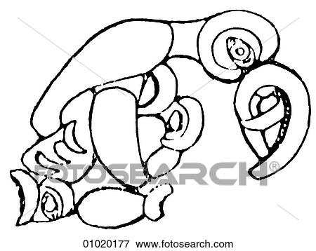 Signs & Symbols - line art The Pacific Central Australia. View Large Illustration Stock Illustration - Signs & Symbols - line art The Pacific Central Australia.. Fotosearch
