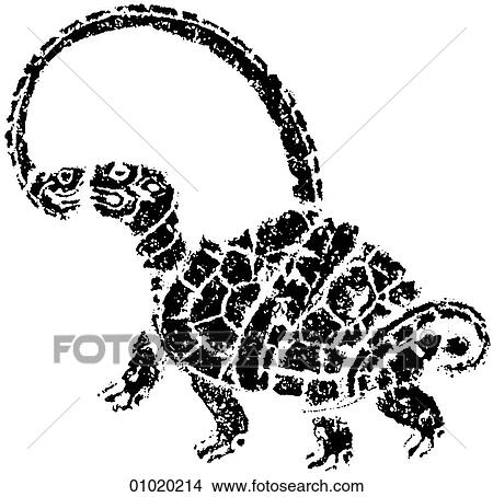 Signs & Symbols - line art The Pacific Mysterious carving of a snake copulating with a tortoise from a Han Dynasty tomb. The Han Dynasty lasted from (206 BC-AD 220) and was the second great dynasty of china. This period had so profound an effect on Chin View Large Illustration Stock Illustration - Signs & Symbols - line art The Pacific Mysterious carving of a snake copulating with a tortoise from a Han Dynasty tomb. The Han Dynasty lasted from (206 BC-AD 220) and was the second great dynasty of china. This period had so profound an effect on Chin. Fotosearch