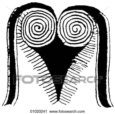 Signs & Symbols - line art The spiral, from Russia through Scandinavia into Northern Europe thence into the Mediterranean world, Troy, Egypt and Asia Minor. A spiral is a curve that unwinds around a point and in the process extends further from that p View Large Illustration Clip Art - Signs & Symbols - line art The spiral, from Russia through Scandinavia into Northern Europe thence into the Mediterranean world, Troy, Egypt and Asia Minor. A spiral is a curve that unwinds around a point and in the process extends further from that p. Fotosearch