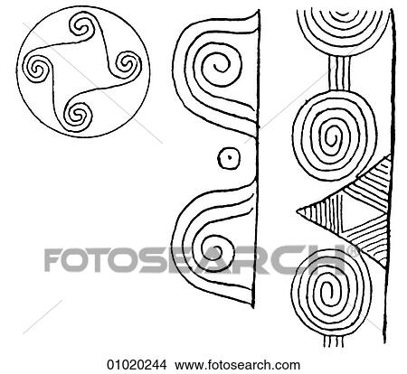 Signs & Symbols - line art The spiral, from Russia through Scandinavia into Northern Europe thence into the Mediterranean world, Troy, Egypt and Asia Minor. A spiral is a curve that unwinds around a point and in the process extends further from that p View Large Illustration Stock Illustration - Signs & Symbols - line art The spiral, from Russia through Scandinavia into Northern Europe thence into the Mediterranean world, Troy, Egypt and Asia Minor. A spiral is a curve that unwinds around a point and in the process extends further from that p. Fotosearch