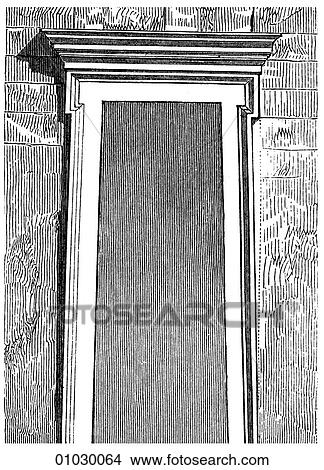 Architecture - Ancient Greece - line art Detail Classical Door in temple at Agrigentum (c. 500 BC) 4th century BC, 5th century BC View Large Illustration Stock Illustration - Architecture - Ancient Greece - line art Detail Classical Door in temple at Agrigentum (c. 500 BC) 4th century BC, 5th century BC. Fotosearch