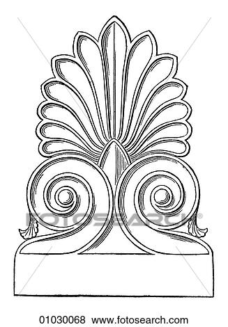 Architecture - Ancient Greece - line art Detail Classical Antefix from the Parthenon. The Parthenon is the chief temple of the goddess Athena on the Acropolis above Athens and is the best extant example of the Doric order. The Doric style or "order" o View Large Illustration Stock Illustration - Architecture - Ancient Greece - line art Detail Classical Antefix from the Parthenon. The Parthenon is the chief temple of the goddess Athena on the Acropolis above Athens and is the best extant example of the Doric order. The Doric style or "order" o. Fotosearch