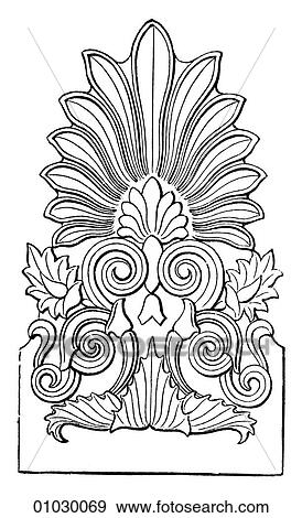 Architecture - Ancient Greece - line art Detail Classical Antefix from the Temple of Diana at Ephesus. c. 650 BC Sculptured Ionic column from the Temple of Diana at Ephesus, also known as the Temple of Artemis and in ancient history was one of the Seven View Large Illustration Stock Illustration - Architecture - Ancient Greece - line art Detail Classical Antefix from the Temple of Diana at Ephesus. c. 650 BC Sculptured Ionic column from the Temple of Diana at Ephesus, also known as the Temple of Artemis and in ancient history was one of the Seven. Fotosearch