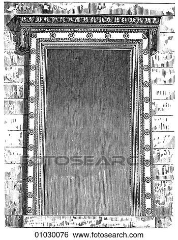 Architecture - Ancient Greece - line art (c3) Detail Classical Door of the Erechtheum, the Temple of Athena built 421-405 BC on the Acropolis at Athens. The Ionic capitals are considered to be the most beautiful produced in the course of Ancient Greek View Large Illustration Stock Illustration - Architecture - Ancient Greece - line art (c3) Detail Classical Door of the Erechtheum, the Temple of Athena built 421-405 BC on the Acropolis at Athens. The Ionic capitals are considered to be the most beautiful produced in the course of Ancient Greek. Fotosearch