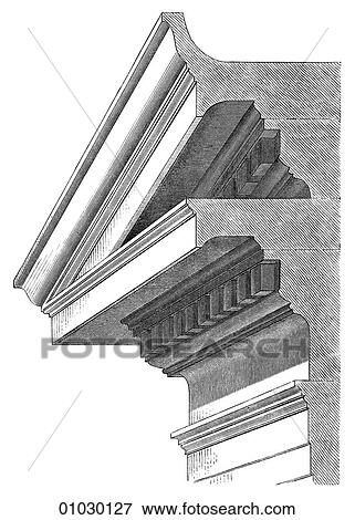 Architecture - Ancient Greece - line art Detail Classical From the Tower of the Winds, Athens. c100-50 BC This tower known as the Horologion ("Timepiece") is an octagonal structure, 42 feet high and 26 feet in diameter. It was built by Andronicus of C View Large Illustration Stock Illustration - Architecture - Ancient Greece - line art Detail Classical From the Tower of the Winds, Athens. c100-50 BC This tower known as the Horologion ("Timepiece") is an octagonal structure, 42 feet high and 26 feet in diameter. It was built by Andronicus of C. Fotosearch