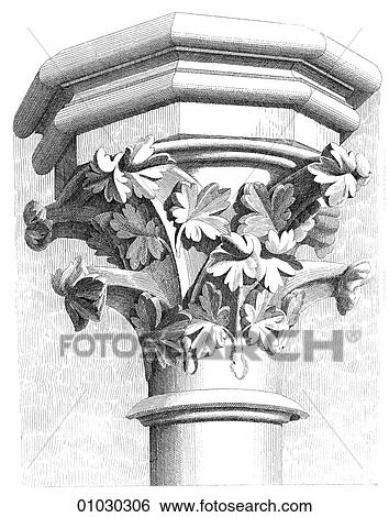 Architecture - France - line art Detail Gothic Sainte Chapelle De Paris View Large Illustration Stock Illustration - Architecture - France - line art Detail Gothic Sainte Chapelle De Paris. Fotosearch