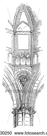 Architecture - Italy - line art Detail Romanesque Transition Detail of the cupola from the Basilica San Andrea at Vercelli in the Piedmont region of Northern Italy, built 1219-1224. In the period during which this church was built the sculptor Niccol~ View Large Illustration Clipart - Architecture - Italy - line art Detail Romanesque Transition Detail of the cupola from the Basilica San Andrea at Vercelli in the Piedmont region of Northern Italy, built 1219-1224. In the period during which this church was built the sculptor Niccol~. Fotosearch