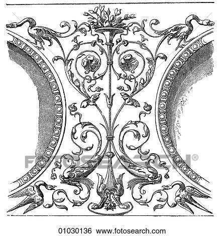 Architecture -Italy - line art Detail Renaissance ornament in Santa Maria della Pace at Rome by Donato Bramante (1444-1514). The architect was contemporary and friend of Andrea del Verrocchio and also of Leonardo da Vinci, with whom he worked to solve View Large Illustration Stock Illustration - Architecture -Italy - line art Detail Renaissance ornament in Santa Maria della Pace at Rome by Donato Bramante (1444-1514). The architect was contemporary and friend of Andrea del Verrocchio and also of Leonardo da Vinci, with whom he worked to solve. Fotosearch