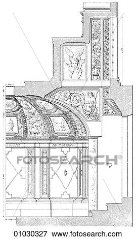 Architecture - Italy - line art (e3) Detail Section of the Tempietto (little temple) of San Pietro In Montorio by Donato Bramante (1444-1514). The architect was contemporary and friend of Andrea del Verrocchio and also of Leonardo da Vinci, with whom he View Large Illustration Stock Illustration - Architecture - Italy - line art (e3) Detail Section of the Tempietto (little temple) of San Pietro In Montorio by Donato Bramante (1444-1514). The architect was contemporary and friend of Andrea del Verrocchio and also of Leonardo da Vinci, with whom he. Fotosearch