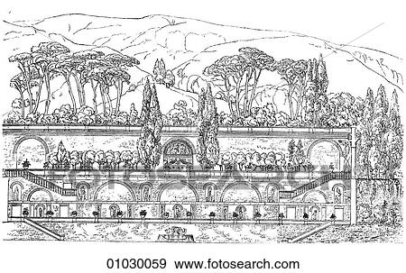 Architecture - Italy - line art (n3) Perspective Illustration Renaissance Terraces of the Villa Madama near Rome. Built by Giulio Romano about 1520. Romano (1492/99-1546) is considered an heir to Raphael and one of the first Mannerist artists in Italy. T View Large Illustration Stock Illustration - Architecture - Italy - line art (n3) Perspective Illustration Renaissance Terraces of the Villa Madama near Rome. Built by Giulio Romano about 1520. Romano (1492/99-1546) is considered an heir to Raphael and one of the first Mannerist artists in Italy. T. Fotosearch