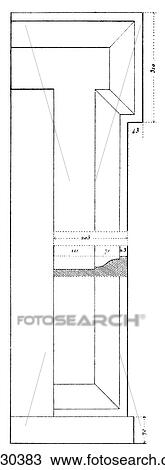 Drawing - Architecture - Italy - line art (pp3) Section Mannerist/Renaissance Detail from a Palazzo on the Piazza Navona by Giacomo da Vignola, also known as Giacomo Barozzi (1507-1573). The architect was a leading proponent of the mannerist style and many of his. Fotosearch