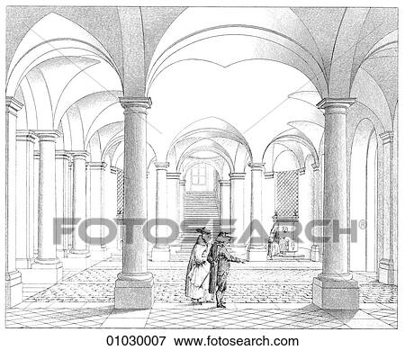 Architecture - Italy - line art Perspective Illustration Baroque/Renaissance Interior of the Palazzo Doria on the Piazza Del Collegio Romano attributed to Lorenzo Bernini (1598-1680). The architect and artist was the natural successor to Michelangelo. H View Large Illustration Stock Illustration - Architecture - Italy - line art Perspective Illustration Baroque/Renaissance Interior of the Palazzo Doria on the Piazza Del Collegio Romano attributed to Lorenzo Bernini (1598-1680). The architect and artist was the natural successor to Michelangelo. H. Fotosearch