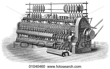 産業 技術 Line 芸術 遅く 19世紀 織物の製造業 工場 綿 くるくる回る 仕上げ 流浪する フレーム 機械類 クリップアート 切り張り イラスト 絵画 集 Fotosearch