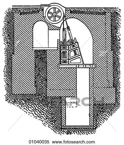 Stock Illustration - Industry & Technology - line art (a4) Machinery. Fotosearch