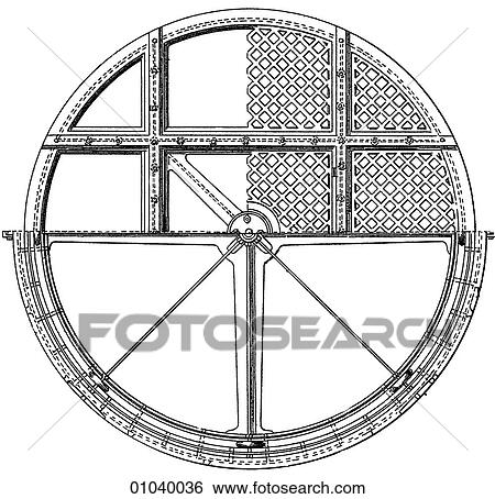 Industry & Technology - line art (a4) Machinery Plan view of a turntable for rotating locomotives. View Large Illustration Stock Illustration - Industry & Technology - line art (a4) Machinery Plan view of a turntable for rotating locomotives.. Fotosearch