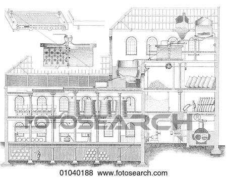 Industry & Technology -line art Brewing Section of a brewery View Large Illustration Stock Illustration - Industry & Technology -line art Brewing Section of a brewery. Fotosearch