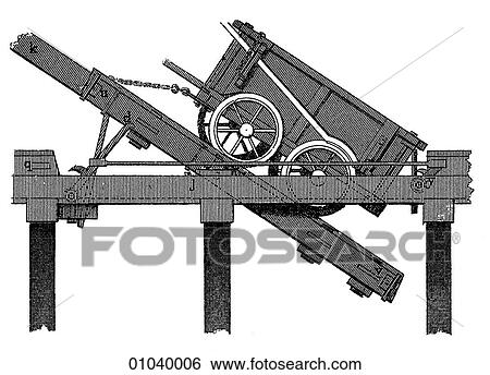 Industry & Technology -line art (c4) Mining Cart to transport ore View Large Illustration Stock Illustration - Industry & Technology -line art (c4) Mining Cart to transport ore. Fotosearch
