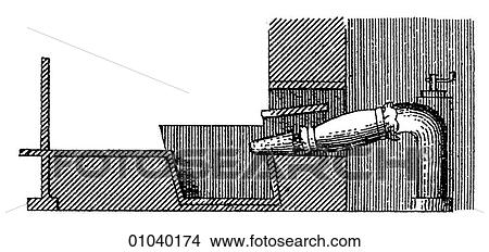 Industry & Technology -line art (cc4) Iron and steel making An early 19th century blast furnace - a furnace used to smelt iron ore in very high temperatures by using very hot compressed air. View Large Illustration Stock Illustration - Industry & Technology -line art (cc4) Iron and steel making An early 19th century blast furnace - a furnace used to smelt iron ore in very high temperatures by using very hot compressed air.. Fotosearch