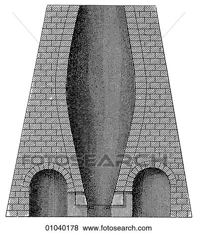 Industry & Technology -line art (cc4) Iron and steel making An early 19th century blast furnace - a furnace used to smelt iron ore in very high temperatures by using very hot compressed air. View Large Illustration Stock Illustration - Industry & Technology -line art (cc4) Iron and steel making An early 19th century blast furnace - a furnace used to smelt iron ore in very high temperatures by using very hot compressed air.. Fotosearch