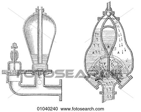 Clipart - Industry & Technology -line art Machinery Hydraulics A fluid reservoir in a hydraulic system. Fotosearch