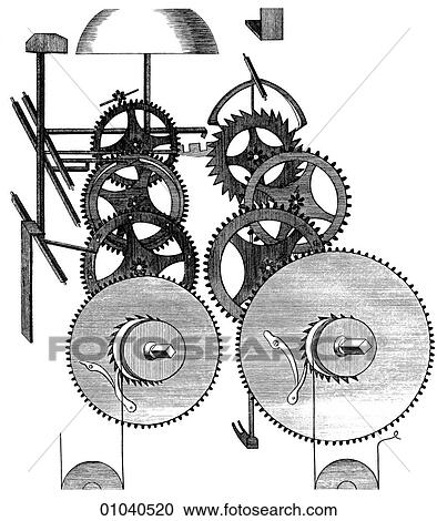 Industry & Technology -line art Clock & Watch Work View Large Illustration Clipart - Industry & Technology -line art Clock & Watch Work. Fotosearch