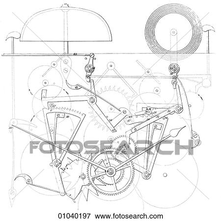 Industry & Technology -line art Clock and Watch Work View Large Illustration Stock Illustration - Industry & Technology -line art Clock and Watch Work. Fotosearch
