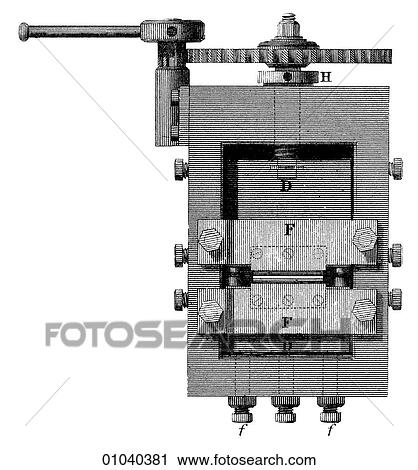 Industry & Technology -line art Coinage Machines used in the mint. A machine for reducing plates of metal to an equal thickness. View Large Illustration Clip Art - Industry & Technology -line art Coinage Machines used in the mint. A machine for reducing plates of metal to an equal thickness.. Fotosearch