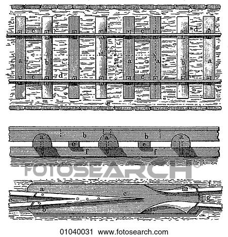 Clip Art - Industry & Technology -line art (d4) Civil Engineering Railway. Fotosearch