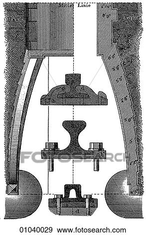 Stock Illustration - Industry & Technology -line art (d4) Civil Engineering Railway. Fotosearch